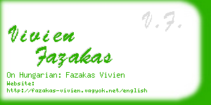 vivien fazakas business card